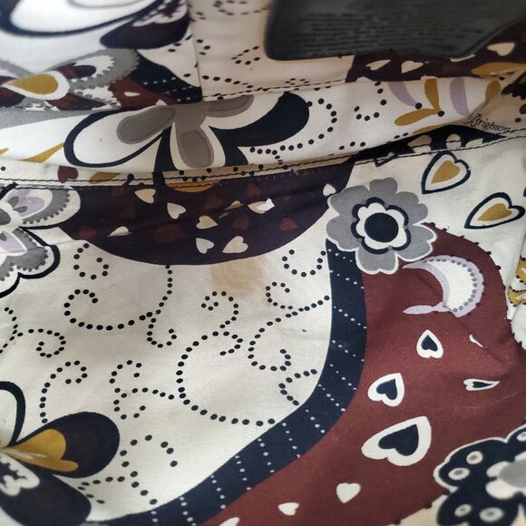 Brighton Black Quilted Leather Braided Trim Large Shoulder Bag - Picture 16 of 16